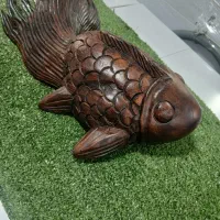 مجسمه چوبی ماهی چوبی سایز بزرگ