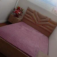 تخت دو نفره همراه با تشک نو