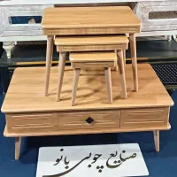 خودرنگ یا بلوطی جلومبلی عسلی کد 100 رنگ زیبا|مبلمان خانگی و میز عسلی|قم, قلعه کامکار|دیوار