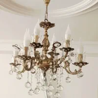 چهارشاخه هشت شعله  برنزی