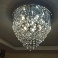 دو لوستر سقفی کریستال