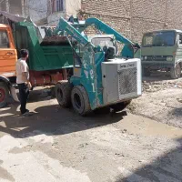 اجاره تراکتور بیل خاورنیسان توماس حمل نخاله