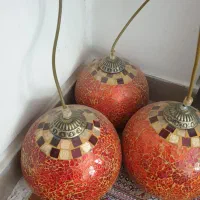 لوستر ۳شاخه کار دست