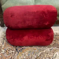 پشتی گرد مخمل