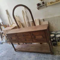 میز کنسول تمام چوب روس