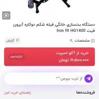 دستگاه دو کاره شکم و فیله کمر آیرون فیت