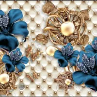 روبالشتی مخمل سه بعدی.|رختخواب، بالش، پتو|بیرجند, |دیوار