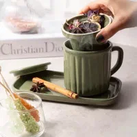 ماگ سرامیک دمنوش قهوه خوری لاته کاپوچینو