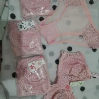 ست لباس زیر صورتی