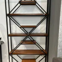 شلف چوبی فلزی