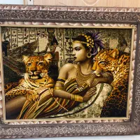 تابلو فرش دستبافت مدل کلاپاترا