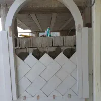 سنگ کار و سرامیک کار نما طرح دار وساده کاشی کاری|خدمات پیشه و مهارت|الشتر, |دیوار