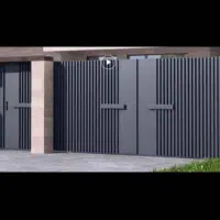 درب کیت کتی مدرن ساده راه راه برای باغ ویلا گاراژ