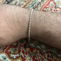 دستبند نقره ساچمه ای