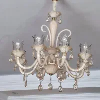 لوستر کریستال ۸ شاخه|لوستر و چراغ آویز|تهران, حکیمیه|دیوار