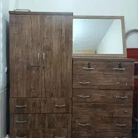 فروش سرویس کمد دراور و آینه طرح چوب