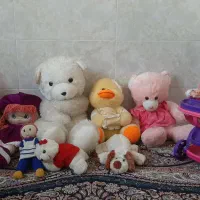 عروسک سایز بزرگ و کوچیک به همراه خونه کودکانه