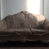 یک دست مبل 6نفره همراه با دو عدد میز عسلی نو