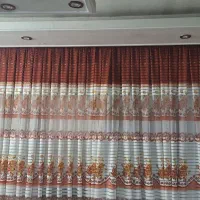 پرده حریر گل دار در حدنو