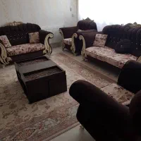 مبل ۷نفره سالم باجلومبلی ‌عسلی درحدنو|مبلمان خانگی و میز عسلی|جلفا, |دیوار
