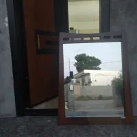 قاب آینه با آینه سالم جنس قاب از چوب راش هستش