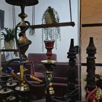 قلیان برنج و چوب