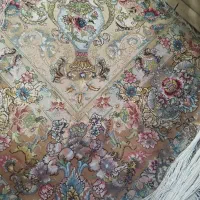 فرش نیمه کاره شش متر خطیبی گلدانی