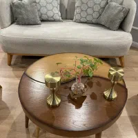 مبل راحتی ۵ نفره با میز جلو مبلی و عسلی