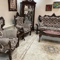 سرویس مبلمان استیل منبتکاری+صندلی ناهارخوری ۱۰نفر|مبلمان خانگی و میز عسلی|تهران, گلستان (شهرک راه آهن)|دیوار