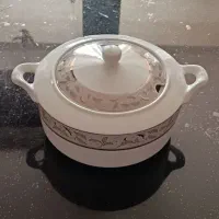 ظرف سوپ خوری و آش خوری دسته داروطرح دار،آکبندونو