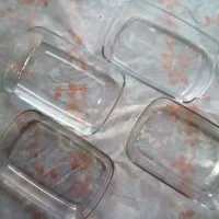 ظروف شیشه ای 2عدد دیس 4عدد مرغ خوری|ظروف سرو و پذیرایی|اندیمشک, |دیوار