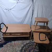 جلو مبلی چهار تیکه چوبی