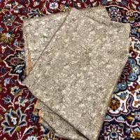 رپارچه رومبلی طلایی قهوهای