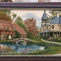 تابلو فرش ماشینی طرح منظره