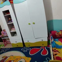 تخت و دو عدد کمد و پاتختی بچگانه|تخت و سرویس خواب|زاهدان, |دیوار