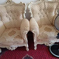 مبل سلطنتی همراه با غذا خوری|مبلمان خانگی و میز عسلی|بیله سوار, |دیوار