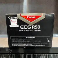 دوربین کنون R50 با لنز کیت نو با گارانتی