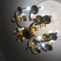 لوستر برنزی|لوستر و چراغ آویز|تبریز, |دیوار
