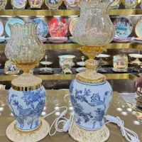 جارکندی   کاپ گلدان قلم آبی وارداتی