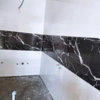 کاشی کاری کف بدنه بین کابینتی