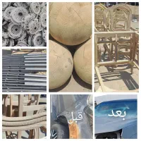 سندبلاست چوب و آهن