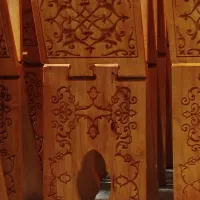 رحل قرآن،  زیر قرآنی ، چوب ساده