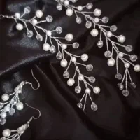 ست ریسه بغل سری و گوشواره