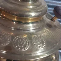 یک عدد سماور ۶ لیتری زغالی تمام برنجی سنگین وزن|سماور، چایساز، قهوهساز|نهاوند, |دیوار