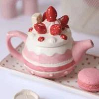 قوری پاپیونی صورتی پینترستی|قوری، کتری، قهوهساز دستی|همدان, |دیوار