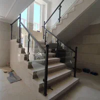 نرده شیشه ای و استیل