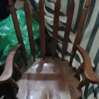 تخت سنتی 2در110 گردویی و صندلی راک|مبلمان خانگی و میز عسلی|بومهن, |دیوار