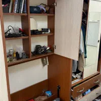 تخت و کمد تاشو کم جا در حد نو|تخت و سرویس خواب|تهران, هلال احمر|دیوار