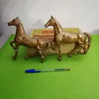 2 عدد اسب فلزی طول 17 قد 20 سانتیمتر
