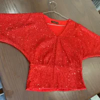 شومیز مزونی پولکی مجلسی